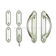 Gliding Patio Door Hardware - Interior Trim Set